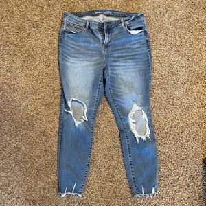 Old Navy Rockstar Ripped Knee Jeans